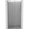 Mexen Velar L posuvné sprchové dvere 110 cm, transparentné, kefovaný nikel - 871-110-003-01-97