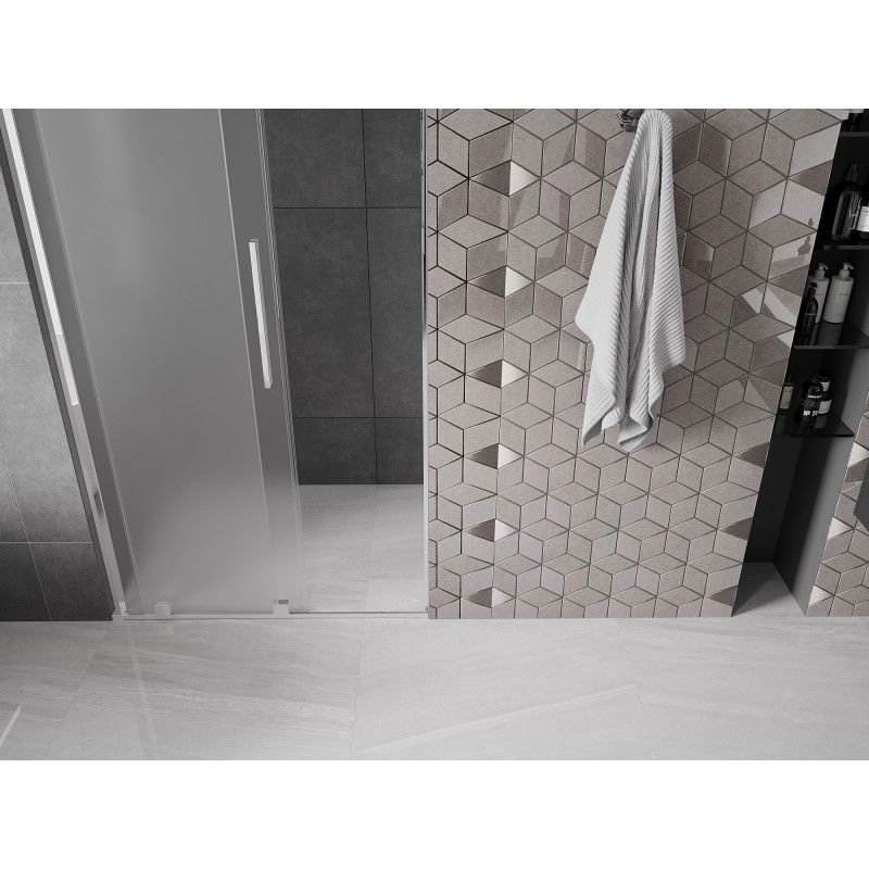 Mexen Velar L posuvné sprchové dvere 110 cm, mraz, chróm - 871-110-003-31-01