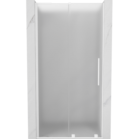 Mexen Velar L posuvné sprchové dvere 100 cm, mráz, biele - 871-100-003-31-20