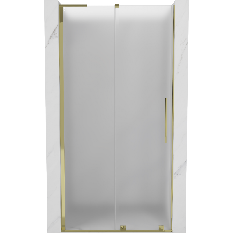 Mexen Velar L sprchové dvere posuvné 120 cm, mráz, zlaté - 871-120-003-31-50