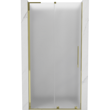Mexen Velar L sprchové dvere posuvné 120 cm, mráz, zlaté - 871-120-003-31-50