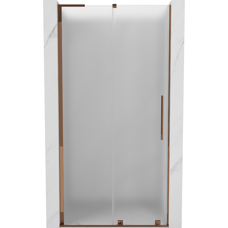 Mexen Velar L sprchové dvere posuvné 90 cm, matné, ružové zlato - 871-090-003-31-60