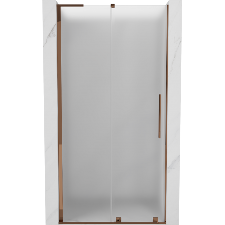Mexen Velar L posuvné sprchové dvere 120 cm, mráz, ružové zlato - 871-120-003-31-60