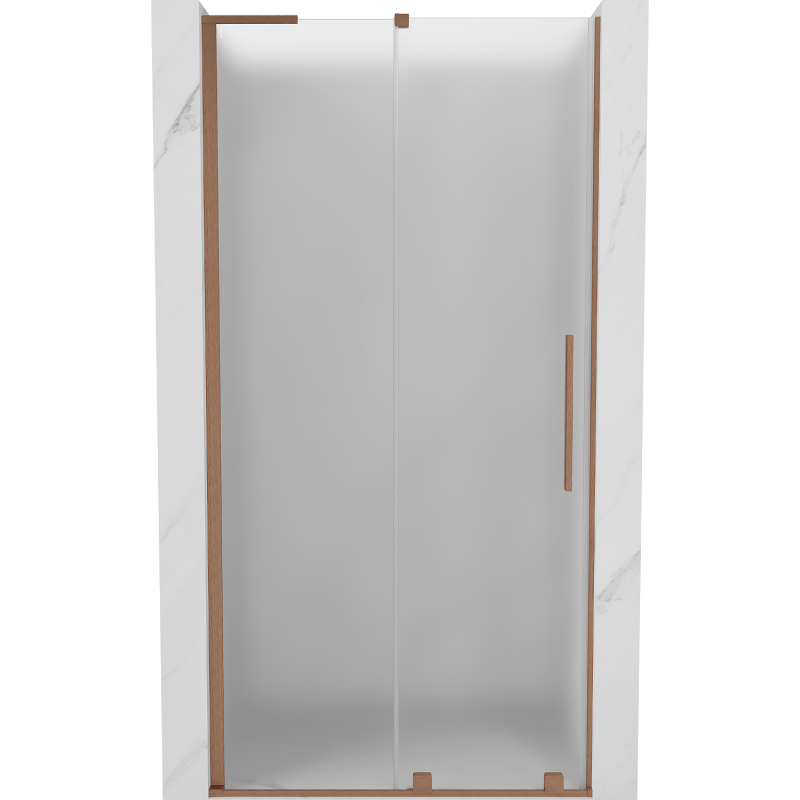 Mexen Velar L posuvné sprchové dvere 90 cm, mráz, brúsená meď - 871-090-003-31-65