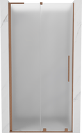 Mexen Velar L sprchové dvere posuvné 120 cm, mrazový, kartáčovaná meď - 871-120-003-31-65