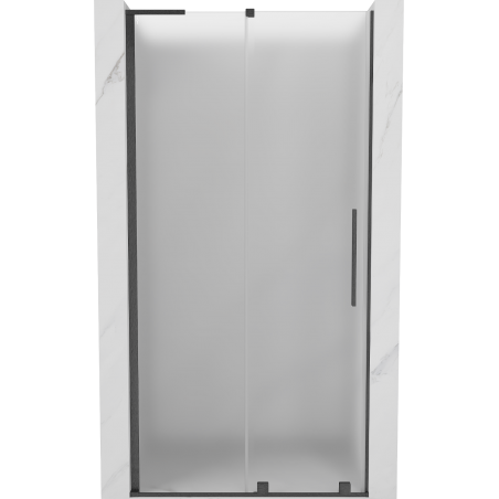 Mexen Velar L sprchové dvere posuvné 120 cm, matné, kartáčovaná farba gun gray - 871-120-003-31-66