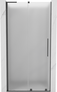 Mexen Velar L sprchové dvere posuvné 120 cm, matné, kartáčovaná farba gun gray - 871-120-003-31-66