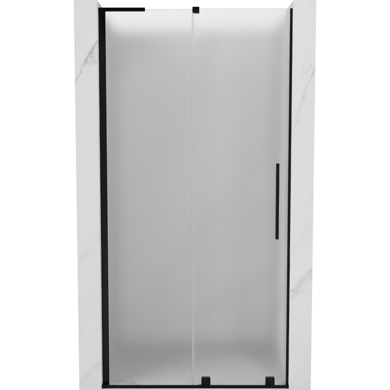 Mexen Velar L sprchové dvere posuvné 90 cm, matné, čierne - 871-090-003-31-70