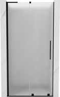 Mexen Velar L sprchové dvere posuvné 120 cm, námraza, čierne - 871-120-003-31-70