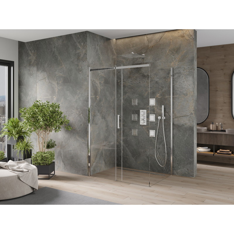 Mexen Omega posuvná sprchová kabína 120 x 90 cm, priehľadná, chróm - 825-120-090-01-00