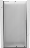 Mexen Velar L sprchové dvere posuvné 100 cm, mráz, gun metal - 871-100-003-31-95