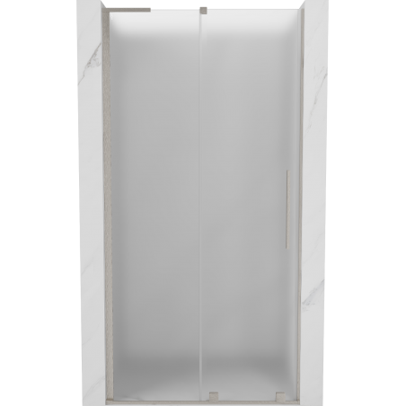 Mexen Velar L sprchové dvere posuvné 120 cm, matné, kartáčovaný nikel - 871-120-003-31-97