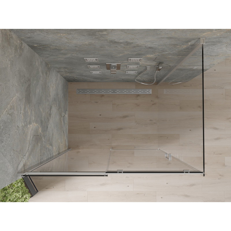 Mexen Omega posuvný sprchovací kút 120 x 100 cm, transparentný, chróm - 825-120-100-01-00
