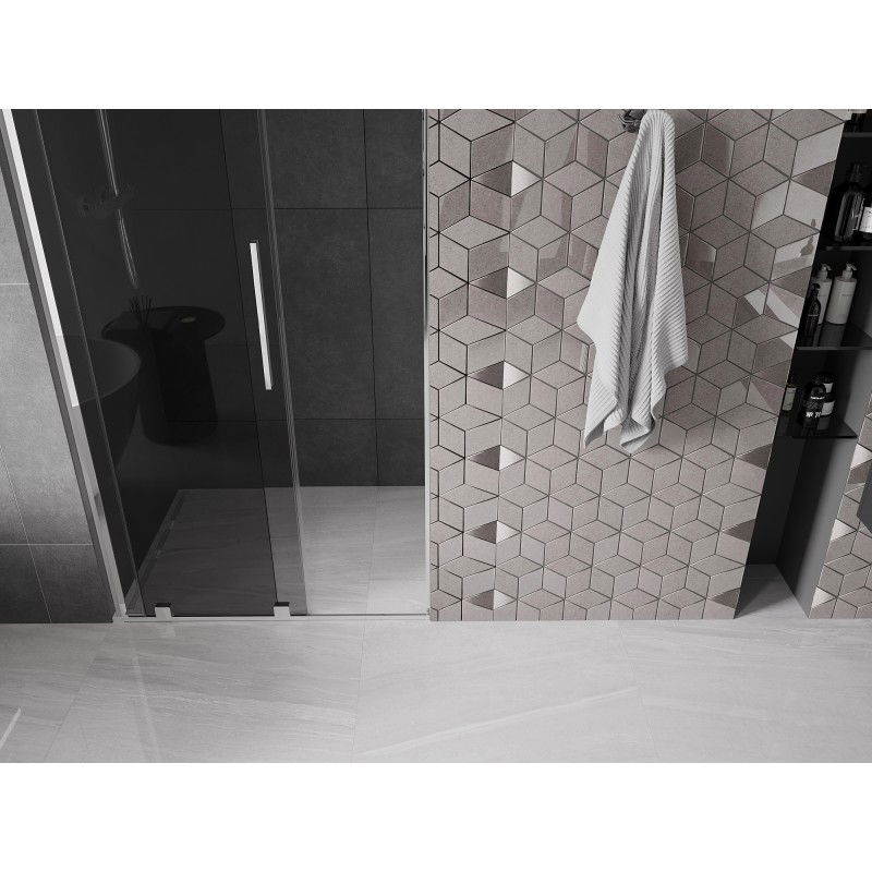Mexen Velar L sprchové dvere posuvné 110 cm, grafit, chróm - 871-110-003-41-01