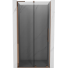 Mexen Velar L sprchové dvere posuvné 110 cm, grafit, ružové zlato - 871-110-003-41-60