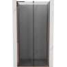 Mexen Velar L sprchové dvere posuvné 120 cm, grafit, ružové zlato - 871-120-003-41-60