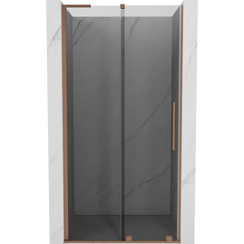 Mexen Velar L sprchové dvere posuvné 90 cm, grafit, brúsená meď - 871-090-003-41-65