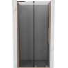 Mexen Velar L sprchové dvere posuvné 90 cm, grafit, brúsená meď - 871-090-003-41-65
