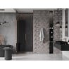 Mexen Velar L sprchové dvere posuvné 120 cm, grafit, ružové zlato - 871-120-003-41-60