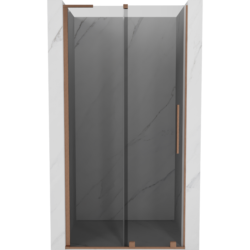 Mexen Velar L posuvné sprchové dvere 110 cm, grafit, kartáčovaná meď - 871-110-003-41-65