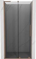 Mexen Velar L posuvné sprchové dvere 120 cm, grafit, brúsená meď - 871-120-003-41-65