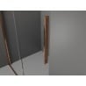 Mexen Velar L sprchové dvere posuvné 120 cm, grafit, ružové zlato - 871-120-003-41-60