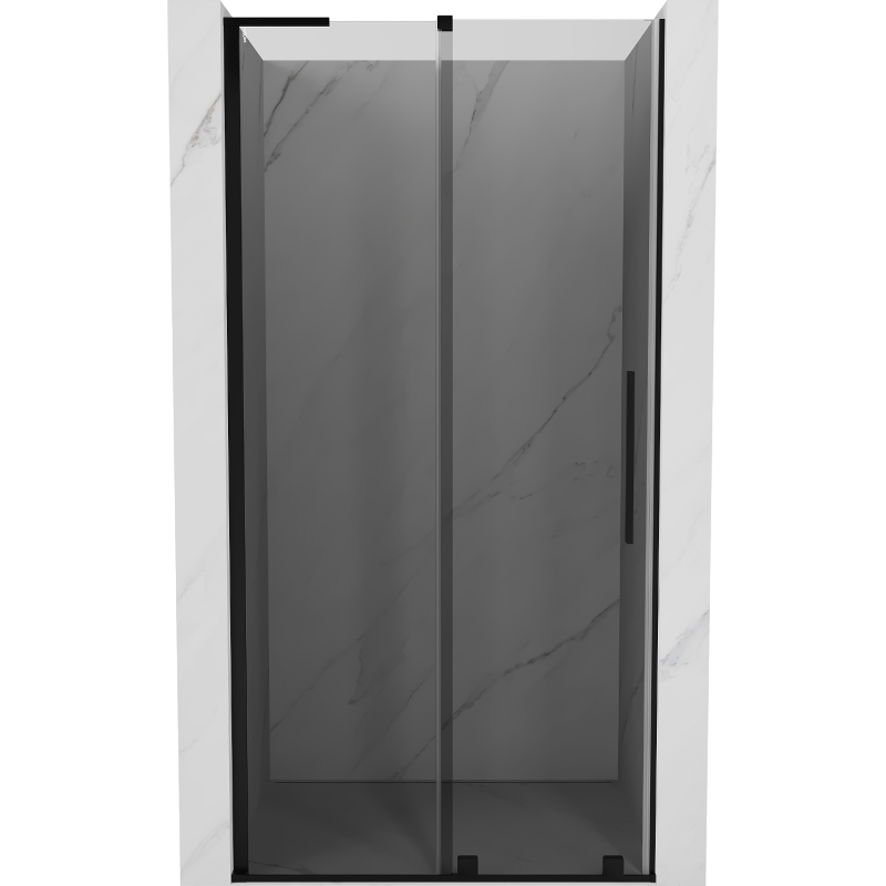 Mexen Velar L 120 cm, grafitové, čierne sprchové dvere posuvné - 871-120-003-41-70
