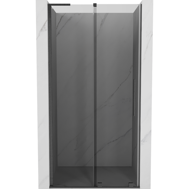 Mexen Velar L posuvné sprchové dvere 100 cm, grafit, gun gray kartáčovaný - 871-100-003-41-66