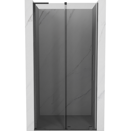 Mexen Velar L posuvné sprchové dvere 100 cm, grafit, gun gray kartáčovaný - 871-100-003-41-66