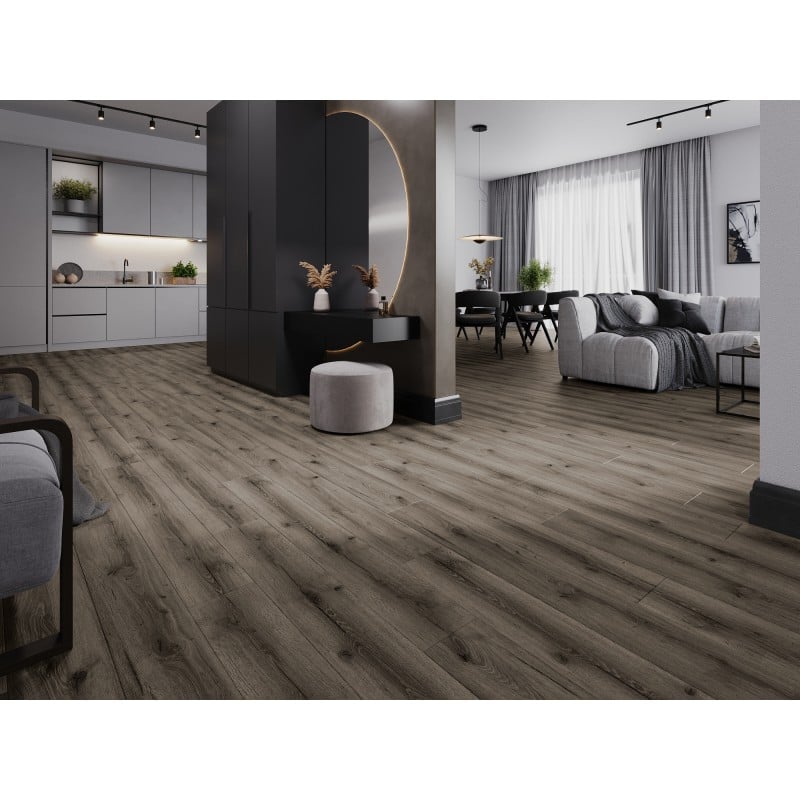 Mexen Sierra Vista vzorka vinylových panelov 1240 x 182 mm SPC 6,5 mm, podklad IXPE 1,5 mm, 4 V-drážky, Dub - F1004-S