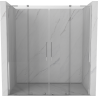 Mexen Velar L Duo sprchové dvere posuvné 180 cm, transparentné, chróm - 871-180-003-02-01