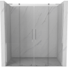 Mexen Velar L Duo sprchové posuvné dvere 180 cm, transparentné, chróm - 871-180-003-02-01