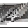 Mexen Velar L Duo sprchové dvere posuvné 170 cm, priehľadné, biele - 871-170-003-02-20