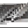 Mexen Velar L Duo posuvné sprchové dvere 200 cm, transparentné, biele - 871-200-003-02-20