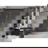 Mexen Velar L Duo sprchové dvere posúvací 200 cm, transparentné, zlaté - 871-200-003-02-50