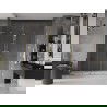 Mexen Velar L Duo sprchové dvere posúvací 200 cm, transparentné, zlaté - 871-200-003-02-50