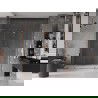 Mexen Velar L Duo sprchové dvere posuvné 200 cm, transparentné, ružové zlato - 871-200-003-02-60
