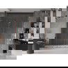 Mexen Velar L Duo sprchové dvere posuvné 180 cm, priehľadné, ružové zlato - 871-180-003-02-60