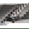 Mexen Velar L Duo posuvné sprchové dvere 200 cm, transparentné, kartáčovaná meď - 871-200-003-02-65