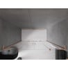 Mexen Velar L Duo posuvné sprchové dvere 180 cm, transparentné, brúsená meď - 871-180-003-02-65