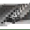 Mexen Velar L Duo posuvné sprchové dvere 180 cm, priehľadné, brúsená gun gray - 871-180-003-02-66