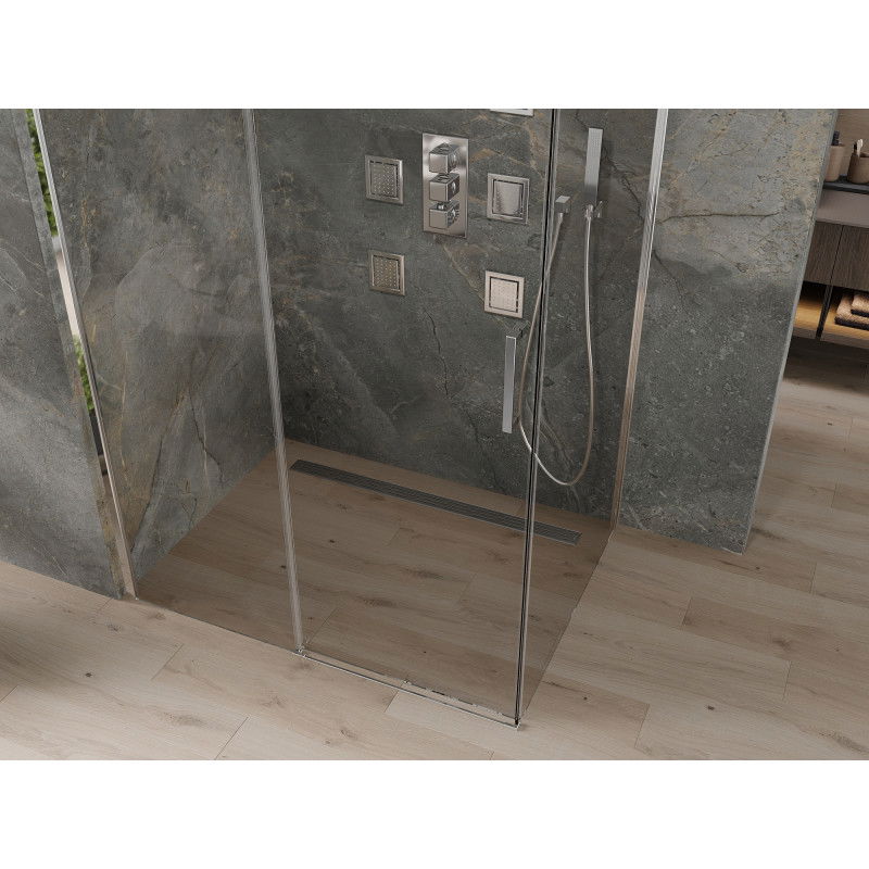 Mexen Omega sprchová kabína posuvná 150 x 90 cm, transparentná, chróm - 825-150-090-01-00