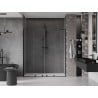 Mexen Velar L Duo sprchové dvere posuvné 180 cm, transparentné, čierne - 871-180-003-02-70