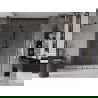 Mexen Velar L Duo sprchové dvere posuvné 180 cm, transparentné, gun metal - 871-180-003-02-95