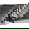 Mexen Velar L Duo sprchové dvere posuvné 200 cm, transparentné, gun metal - 871-200-003-02-95