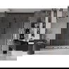 Mexen Velar L Duo posuvné sprchové dvere 200 cm, priehľadné, čierne - 871-200-003-02-70