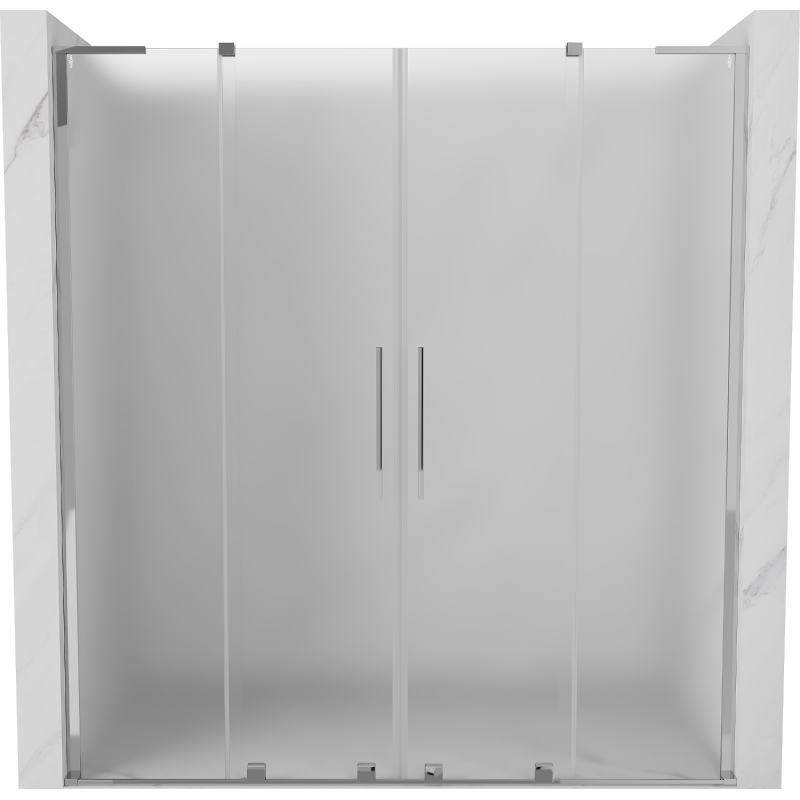 Mexen Velar L Duo sprchové dvere posuvné 180 cm, matné, chróm - 871-180-003-32-01