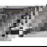 Mexen Velar L Duo posuvné sprchové dvere 200 cm, mrazené, biele - 871-200-003-32-20