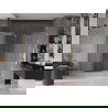 Mexen Velar L Duo posuvné sprchové dvere 170 cm, námraza, brúsená meď - 871-170-003-32-65