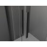 Mexen Velar L Duo posuvné sprchové dvere 170 cm, mrazivá, gun gray brúsená - 871-170-003-32-66